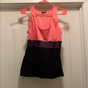 Cute express tank top coral colored